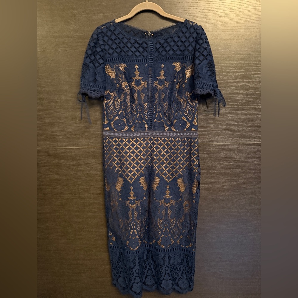 Tadashi Shoji Navy Lace Dress